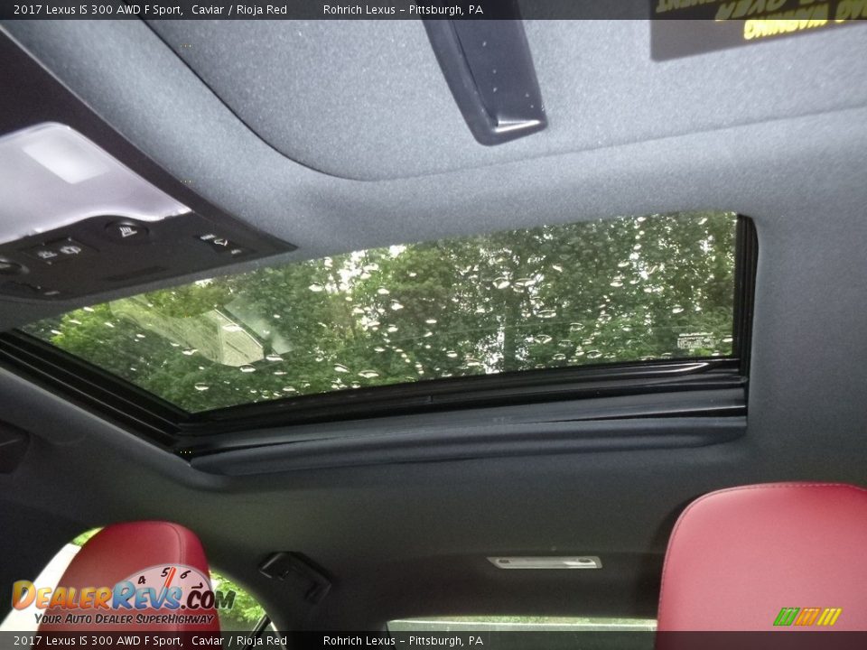 2017 Lexus IS 300 AWD F Sport Caviar / Rioja Red Photo #11