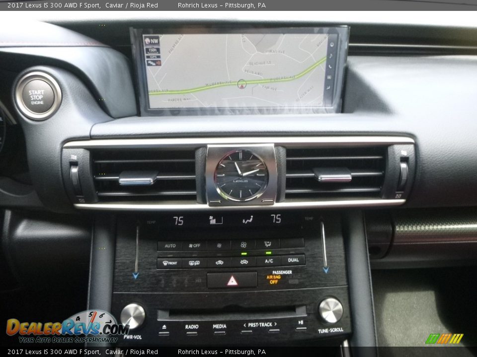 2017 Lexus IS 300 AWD F Sport Caviar / Rioja Red Photo #12