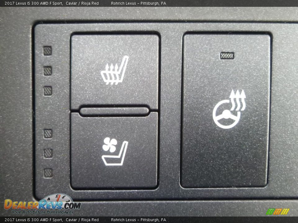 2017 Lexus IS 300 AWD F Sport Caviar / Rioja Red Photo #14