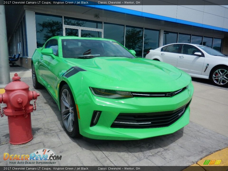 2017 Chevrolet Camaro LT Coupe Krypton Green / Jet Black Photo #3