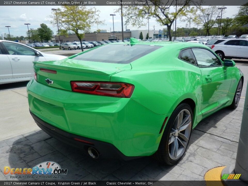 2017 Chevrolet Camaro LT Coupe Krypton Green / Jet Black Photo #5