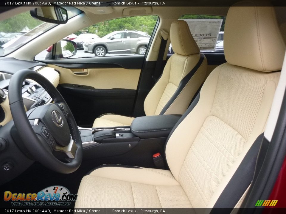 2017 Lexus NX 200t AWD Matador Red Mica / Creme Photo #6