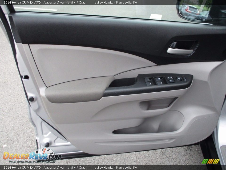 2014 Honda CR-V LX AWD Alabaster Silver Metallic / Gray Photo #10