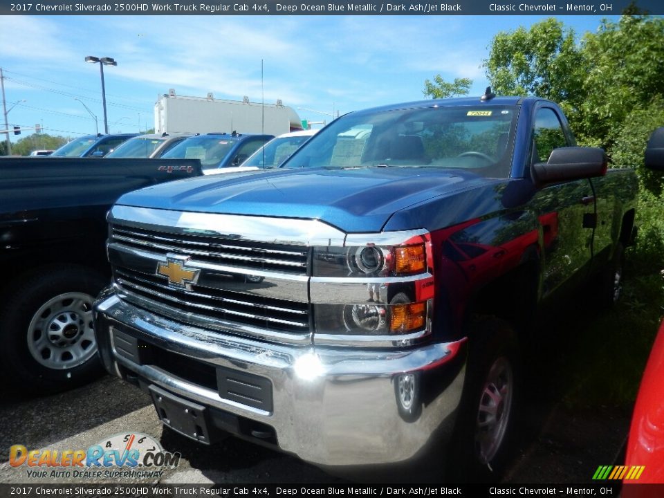 2017 Chevrolet Silverado 2500HD Work Truck Regular Cab 4x4 Deep Ocean Blue Metallic / Dark Ash/Jet Black Photo #1