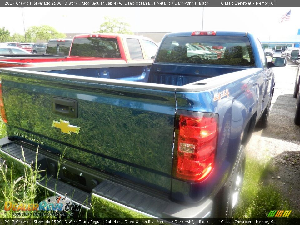2017 Chevrolet Silverado 2500HD Work Truck Regular Cab 4x4 Deep Ocean Blue Metallic / Dark Ash/Jet Black Photo #4
