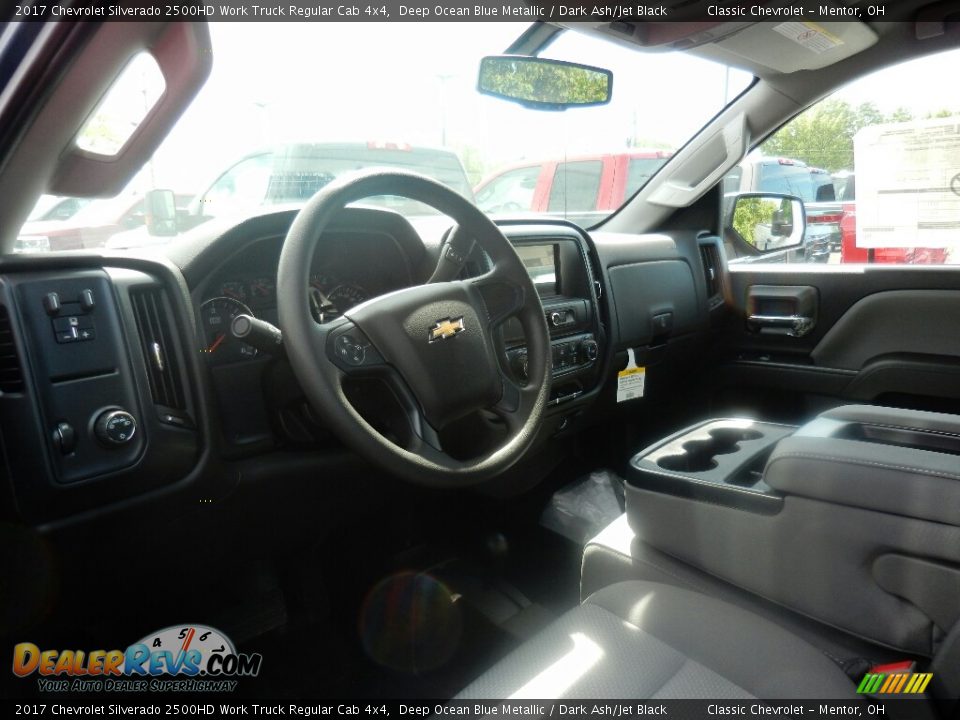 2017 Chevrolet Silverado 2500HD Work Truck Regular Cab 4x4 Deep Ocean Blue Metallic / Dark Ash/Jet Black Photo #6