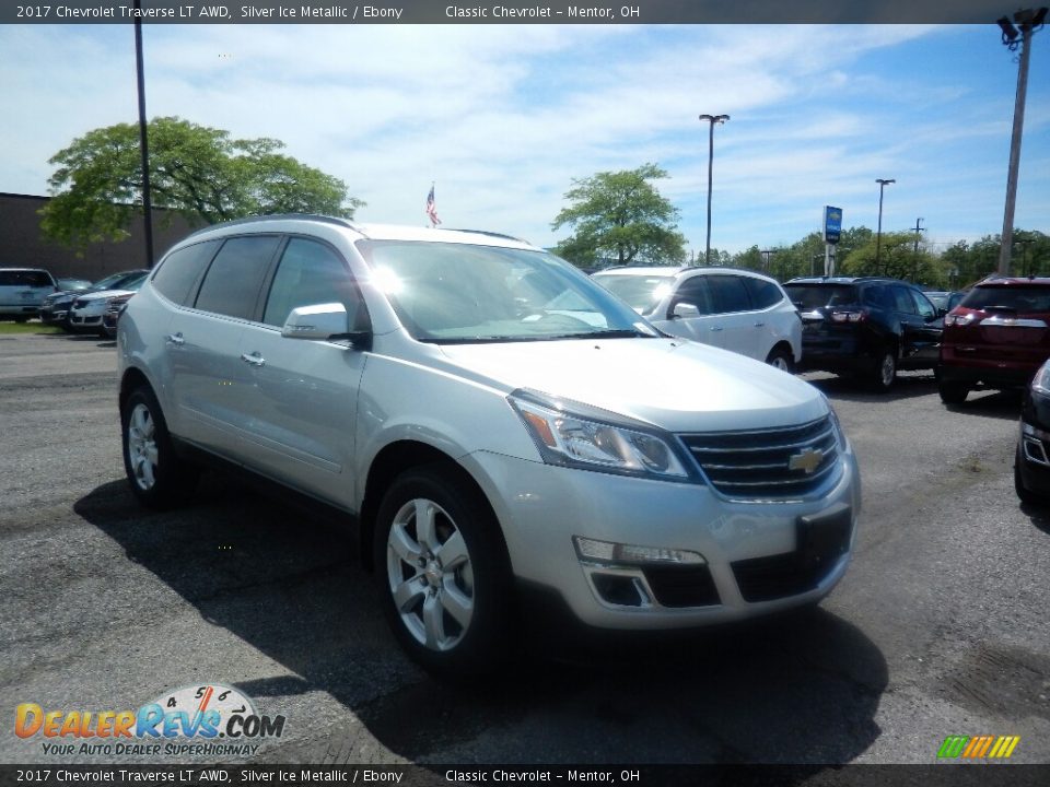 2017 Chevrolet Traverse LT AWD Silver Ice Metallic / Ebony Photo #3