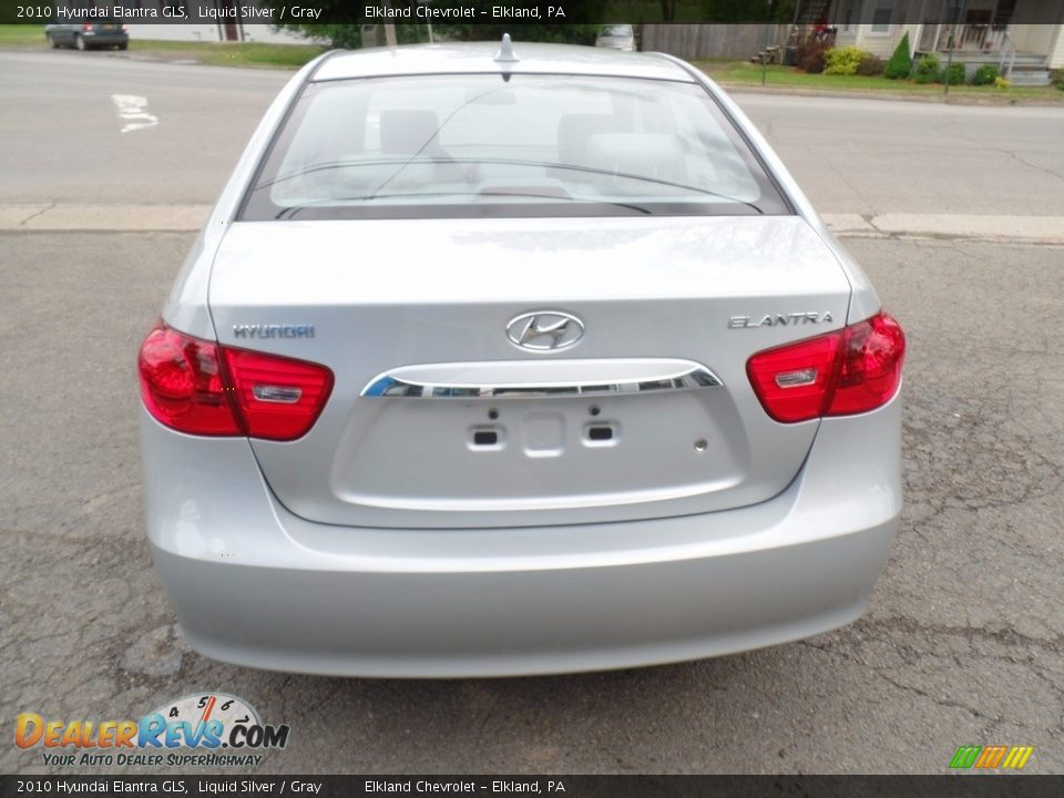 2010 Hyundai Elantra GLS Liquid Silver / Gray Photo #6