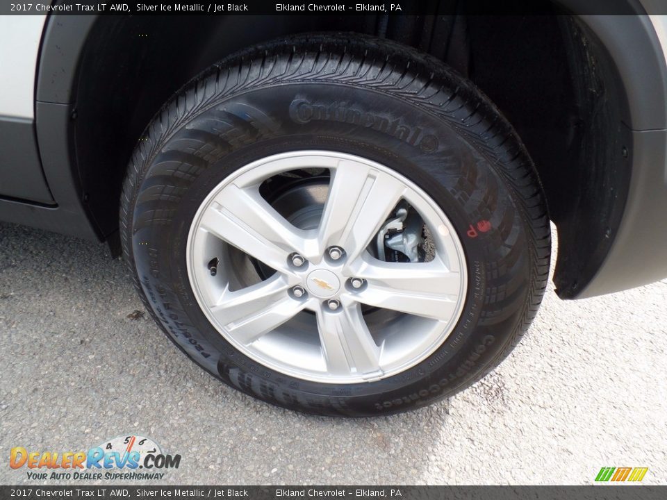 2017 Chevrolet Trax LT AWD Silver Ice Metallic / Jet Black Photo #9