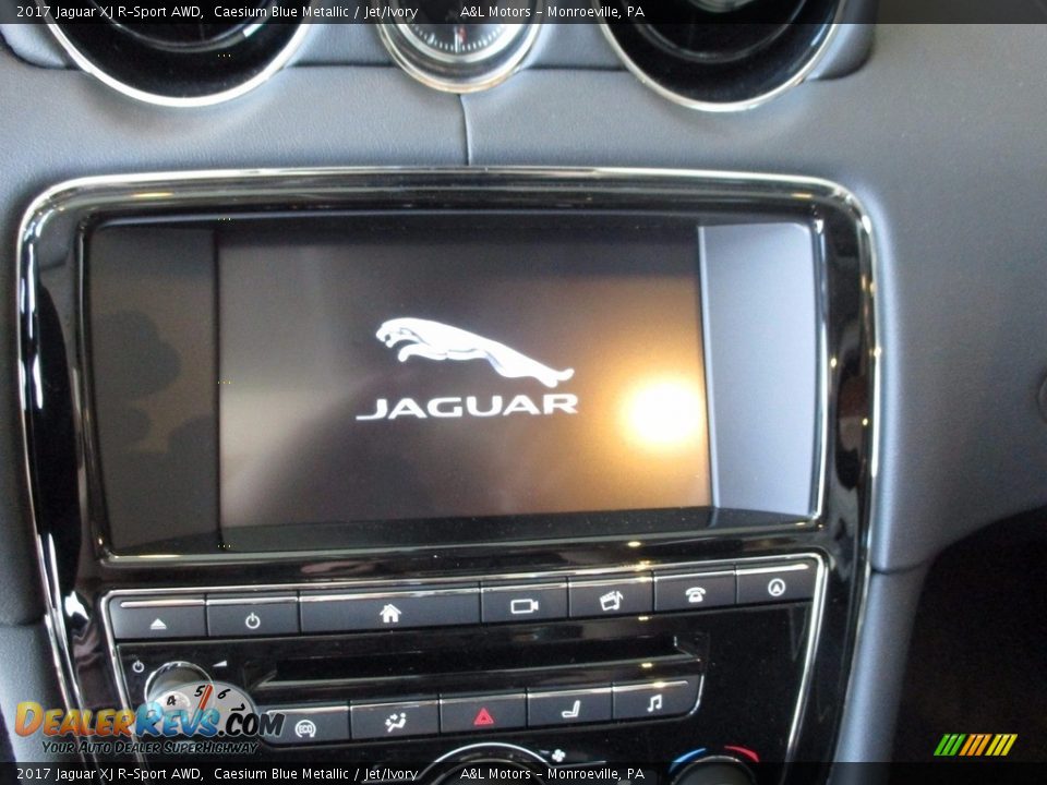 2017 Jaguar XJ R-Sport AWD Caesium Blue Metallic / Jet/Ivory Photo #14