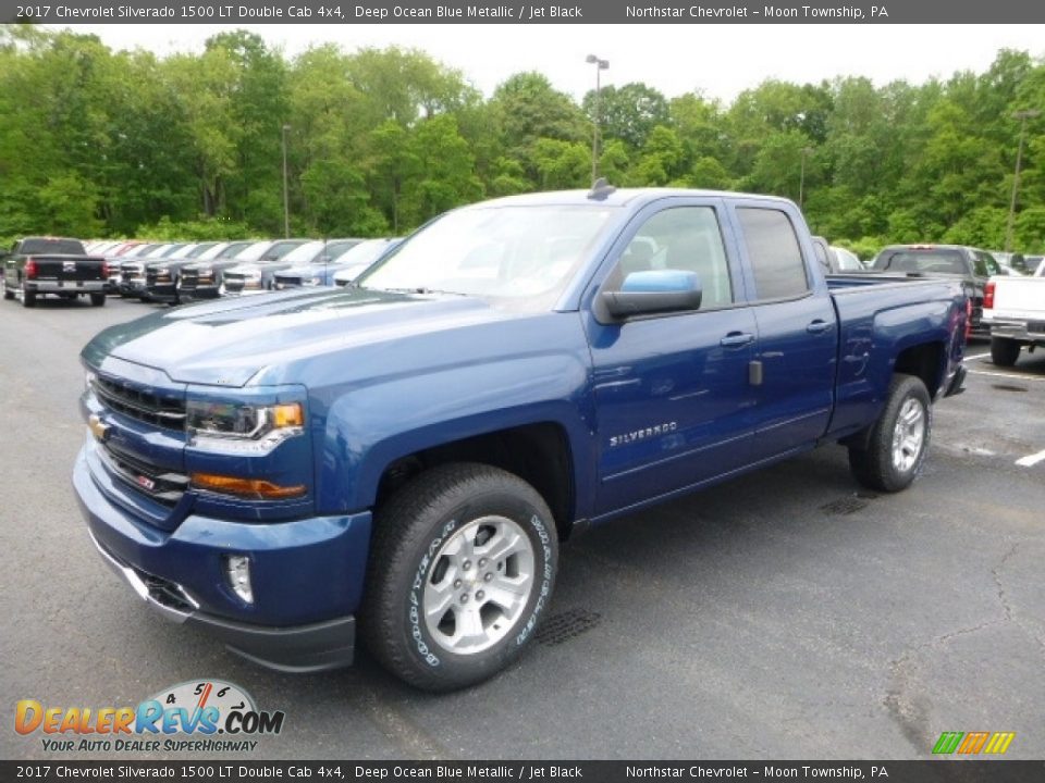 2017 Chevrolet Silverado 1500 LT Double Cab 4x4 Deep Ocean Blue Metallic / Jet Black Photo #1