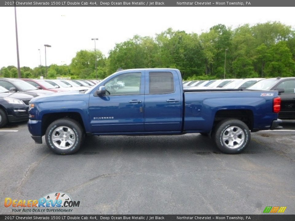 2017 Chevrolet Silverado 1500 LT Double Cab 4x4 Deep Ocean Blue Metallic / Jet Black Photo #2