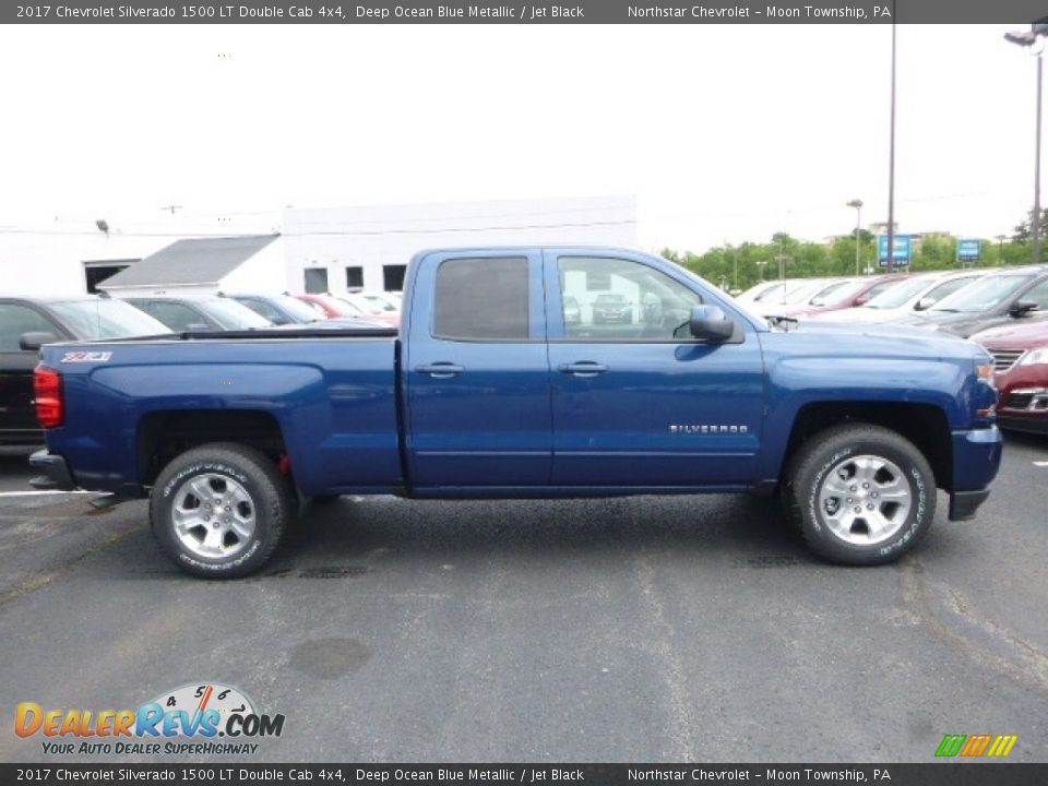 2017 Chevrolet Silverado 1500 LT Double Cab 4x4 Deep Ocean Blue Metallic / Jet Black Photo #5