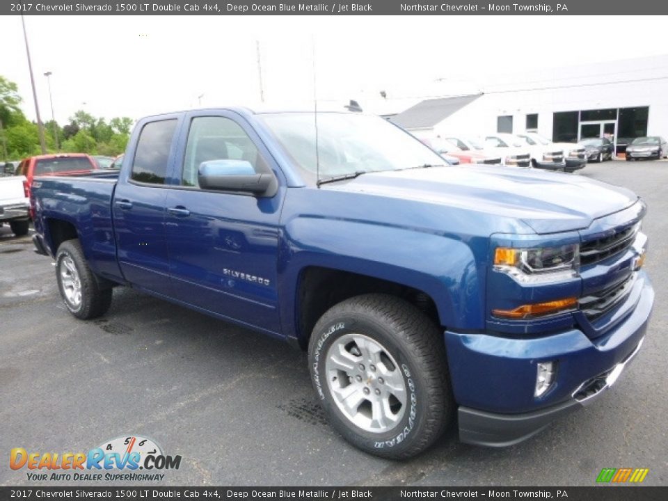 2017 Chevrolet Silverado 1500 LT Double Cab 4x4 Deep Ocean Blue Metallic / Jet Black Photo #6