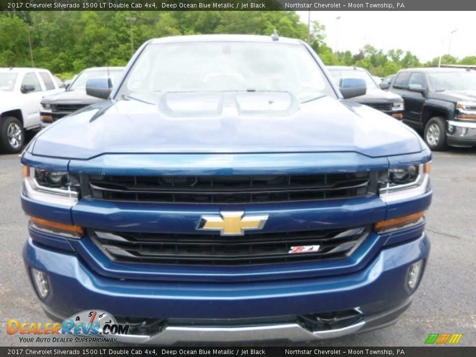2017 Chevrolet Silverado 1500 LT Double Cab 4x4 Deep Ocean Blue Metallic / Jet Black Photo #7