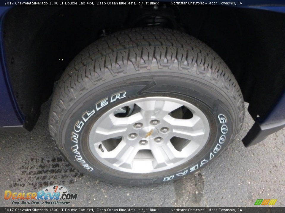 2017 Chevrolet Silverado 1500 LT Double Cab 4x4 Deep Ocean Blue Metallic / Jet Black Photo #8