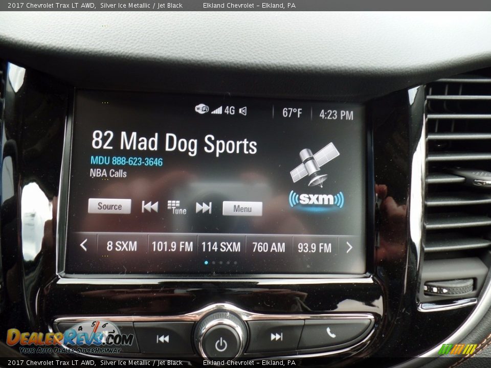 2017 Chevrolet Trax LT AWD Silver Ice Metallic / Jet Black Photo #25