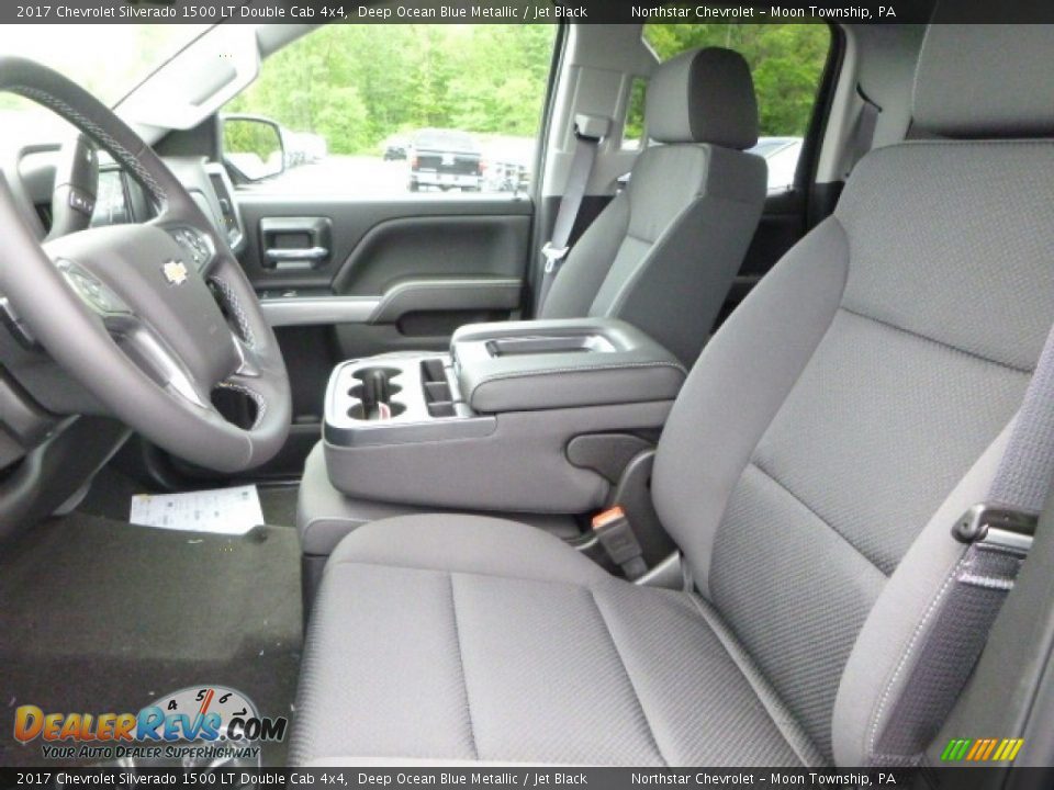 2017 Chevrolet Silverado 1500 LT Double Cab 4x4 Deep Ocean Blue Metallic / Jet Black Photo #14