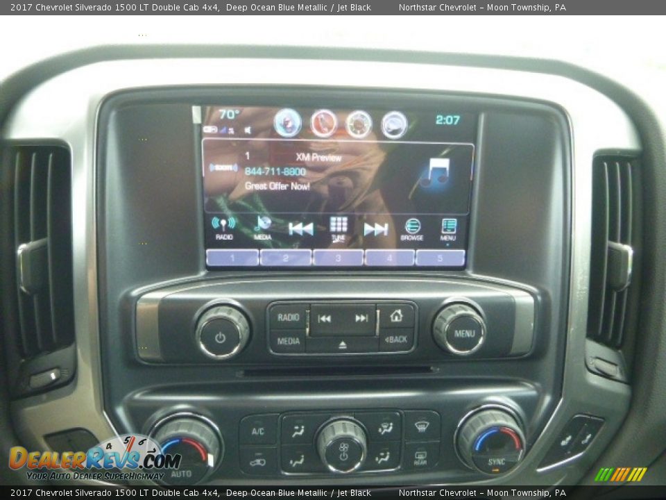 2017 Chevrolet Silverado 1500 LT Double Cab 4x4 Deep Ocean Blue Metallic / Jet Black Photo #17