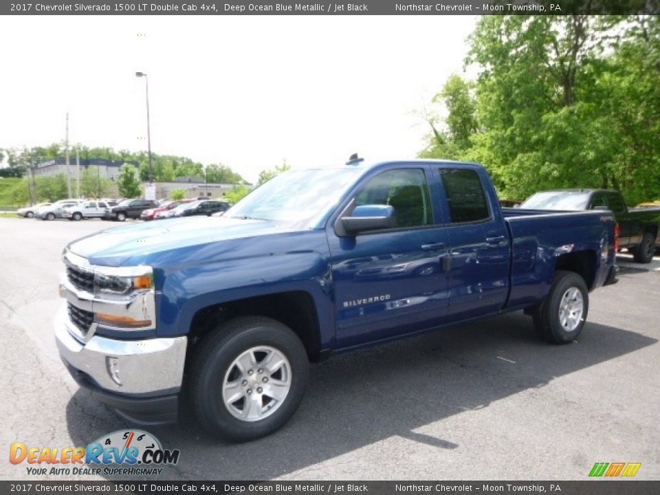 2017 Chevrolet Silverado 1500 LT Double Cab 4x4 Deep Ocean Blue Metallic / Jet Black Photo #1