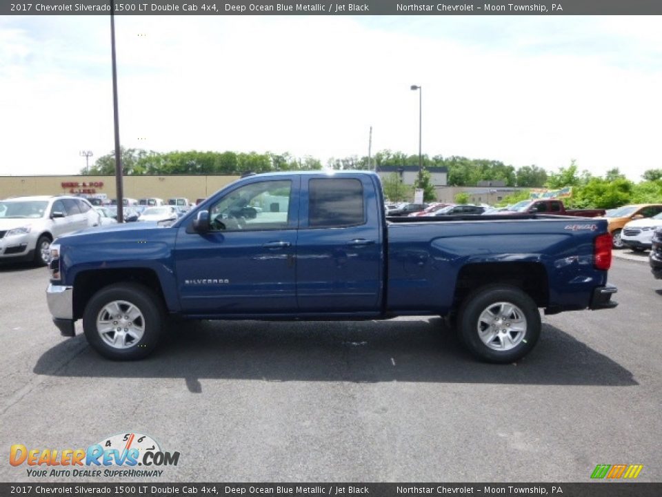 2017 Chevrolet Silverado 1500 LT Double Cab 4x4 Deep Ocean Blue Metallic / Jet Black Photo #2