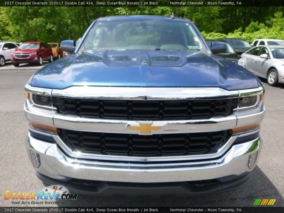 2017 Chevrolet Silverado 1500 LT Double Cab 4x4 Deep Ocean Blue Metallic / Jet Black Photo #8