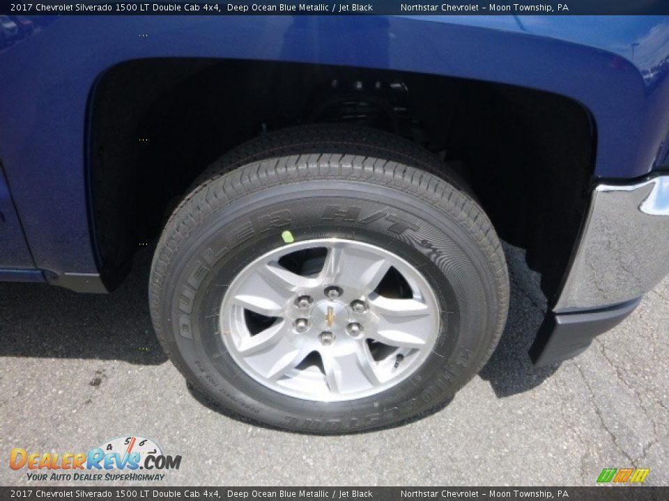 2017 Chevrolet Silverado 1500 LT Double Cab 4x4 Deep Ocean Blue Metallic / Jet Black Photo #9