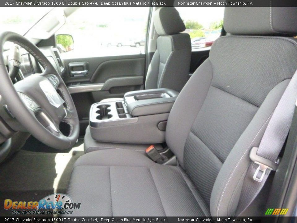 2017 Chevrolet Silverado 1500 LT Double Cab 4x4 Deep Ocean Blue Metallic / Jet Black Photo #14