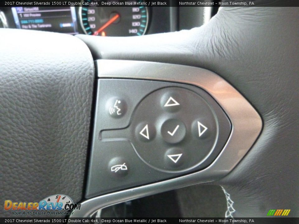 2017 Chevrolet Silverado 1500 LT Double Cab 4x4 Deep Ocean Blue Metallic / Jet Black Photo #19