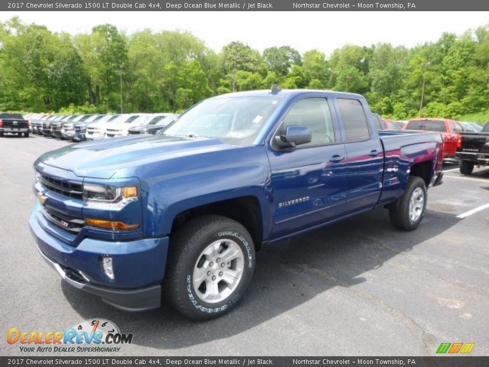 2017 Chevrolet Silverado 1500 LT Double Cab 4x4 Deep Ocean Blue Metallic / Jet Black Photo #1