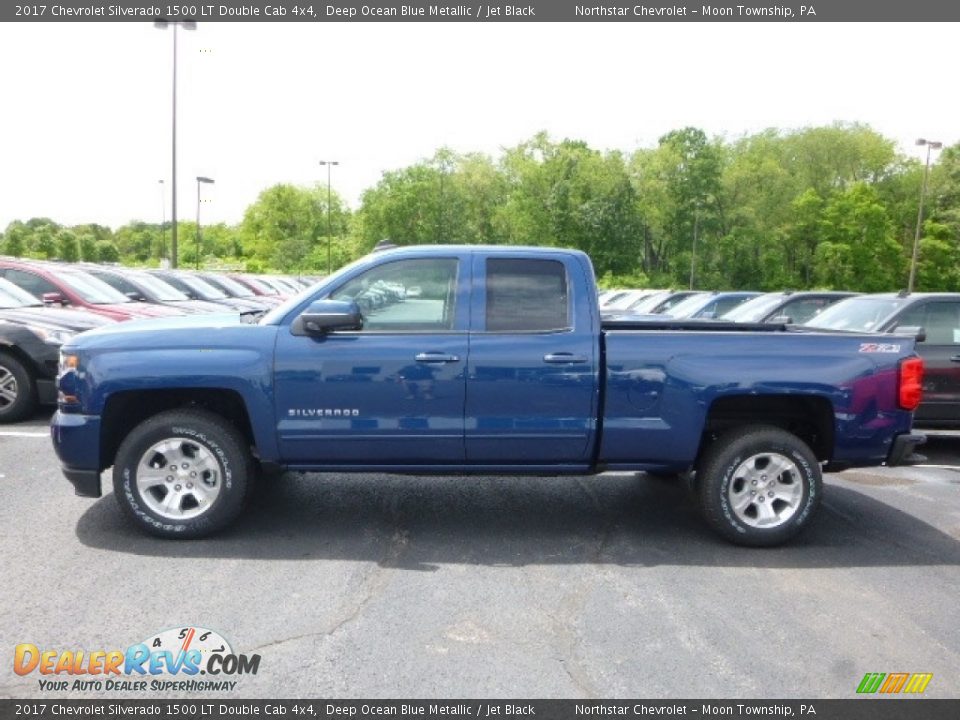 2017 Chevrolet Silverado 1500 LT Double Cab 4x4 Deep Ocean Blue Metallic / Jet Black Photo #2