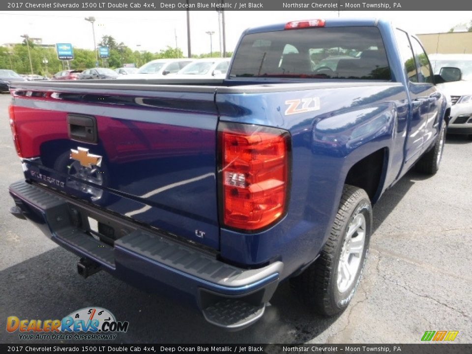 2017 Chevrolet Silverado 1500 LT Double Cab 4x4 Deep Ocean Blue Metallic / Jet Black Photo #5