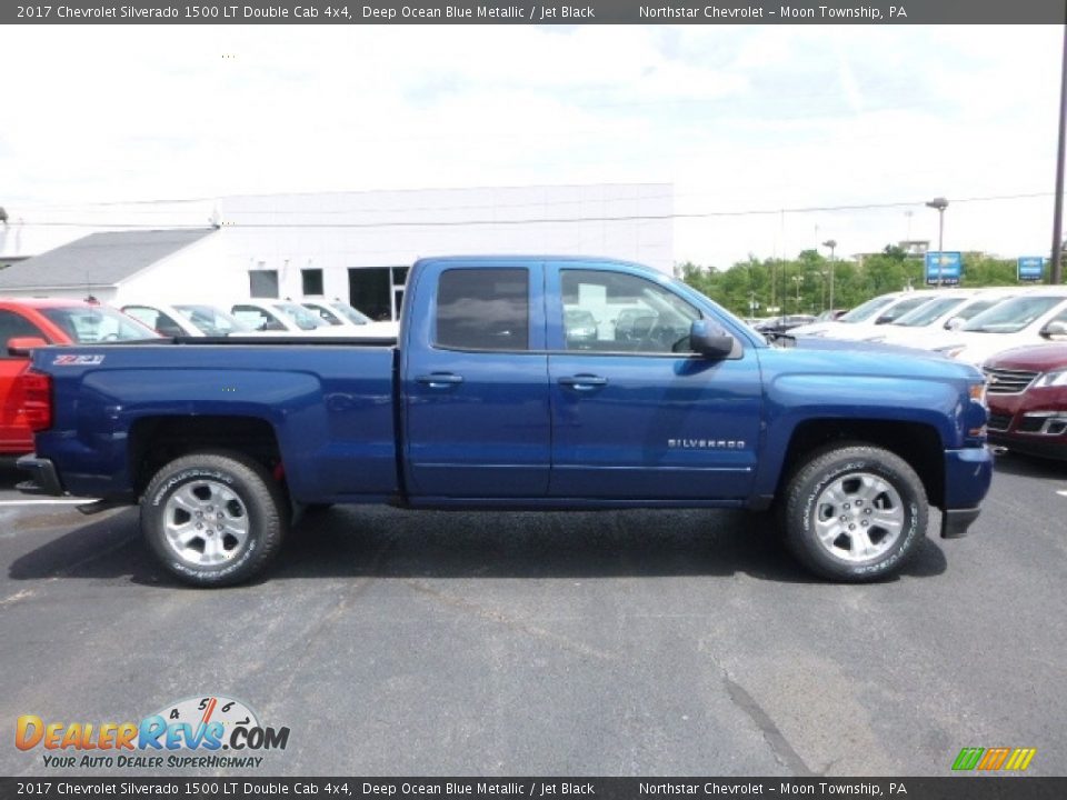 2017 Chevrolet Silverado 1500 LT Double Cab 4x4 Deep Ocean Blue Metallic / Jet Black Photo #6