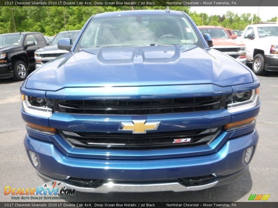 2017 Chevrolet Silverado 1500 LT Double Cab 4x4 Deep Ocean Blue Metallic / Jet Black Photo #8