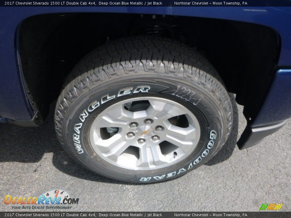 2017 Chevrolet Silverado 1500 LT Double Cab 4x4 Deep Ocean Blue Metallic / Jet Black Photo #9