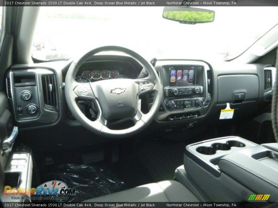 2017 Chevrolet Silverado 1500 LT Double Cab 4x4 Deep Ocean Blue Metallic / Jet Black Photo #15