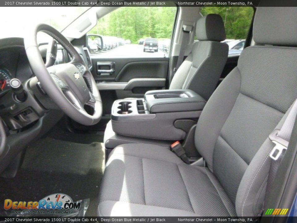 2017 Chevrolet Silverado 1500 LT Double Cab 4x4 Deep Ocean Blue Metallic / Jet Black Photo #16