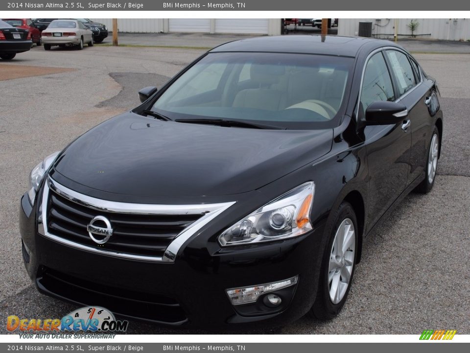 2014 Nissan Altima 2.5 SL Super Black / Beige Photo #1