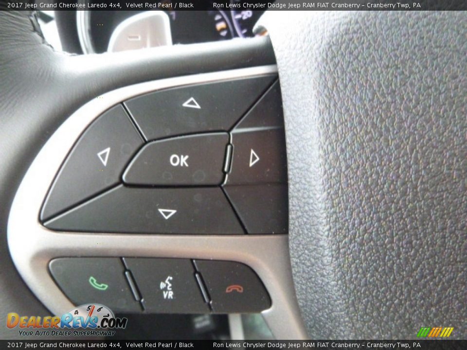 2017 Jeep Grand Cherokee Laredo 4x4 Velvet Red Pearl / Black Photo #20