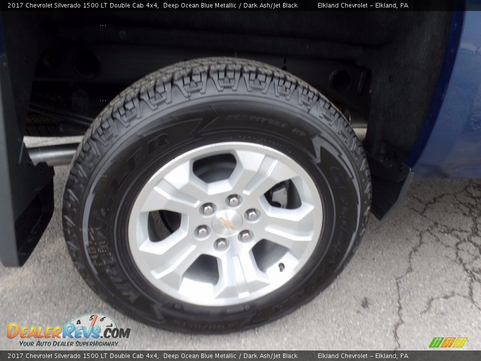 2017 Chevrolet Silverado 1500 LT Double Cab 4x4 Deep Ocean Blue Metallic / Dark Ash/Jet Black Photo #9