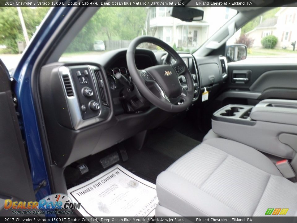 2017 Chevrolet Silverado 1500 LT Double Cab 4x4 Deep Ocean Blue Metallic / Dark Ash/Jet Black Photo #14