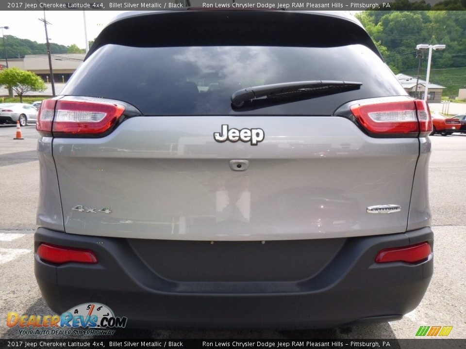 2017 Jeep Cherokee Latitude 4x4 Billet Silver Metallic / Black Photo #4