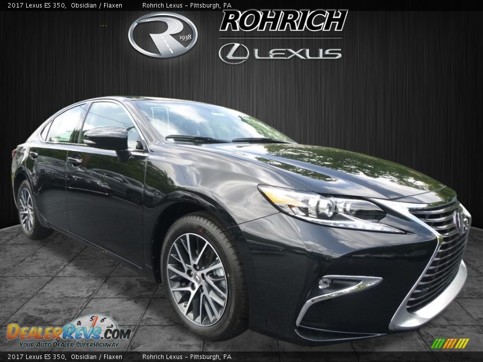 2017 Lexus ES 350 Obsidian / Flaxen Photo #1