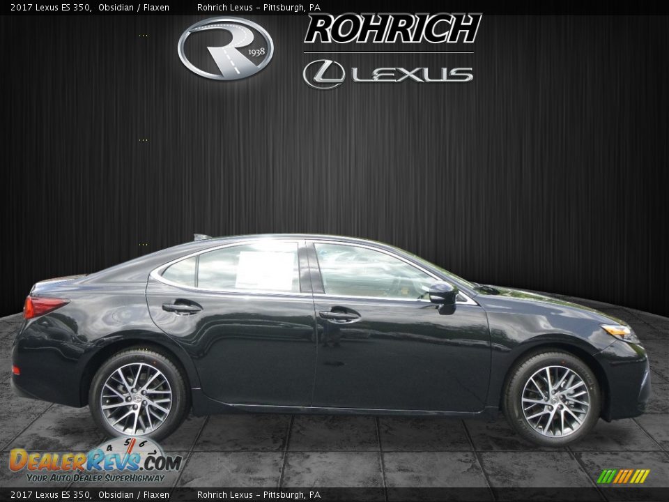 2017 Lexus ES 350 Obsidian / Flaxen Photo #2