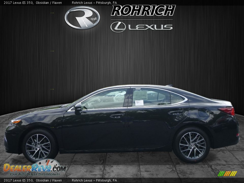 2017 Lexus ES 350 Obsidian / Flaxen Photo #3