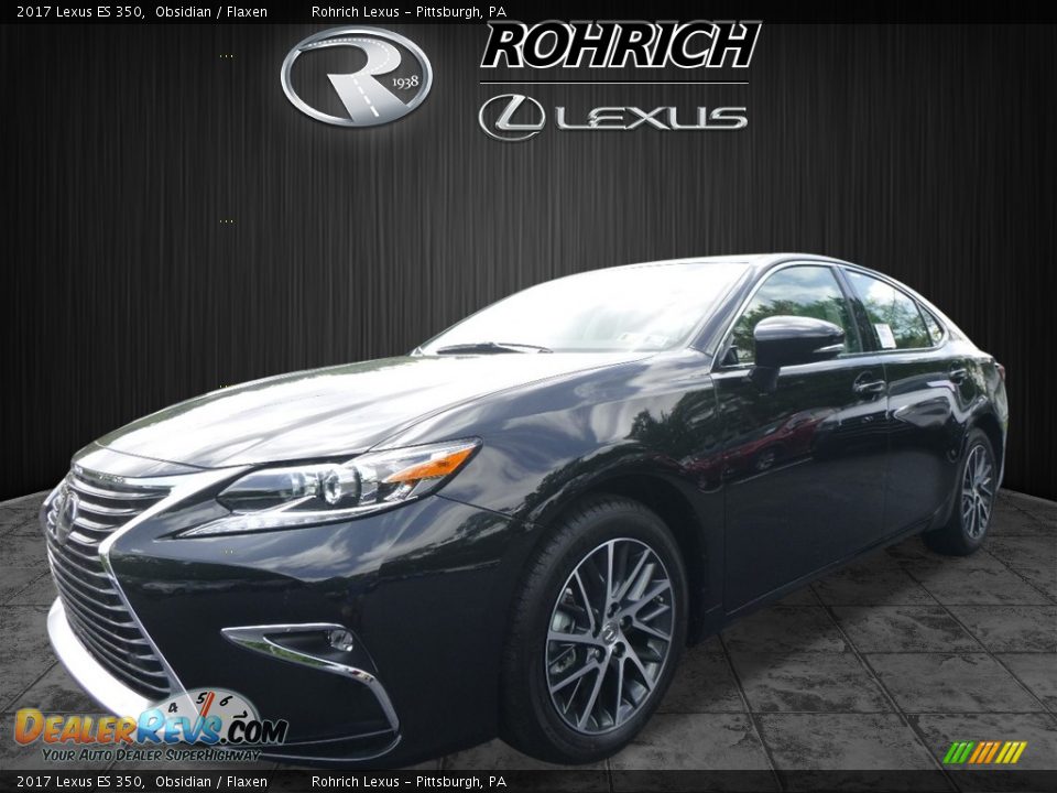 2017 Lexus ES 350 Obsidian / Flaxen Photo #4