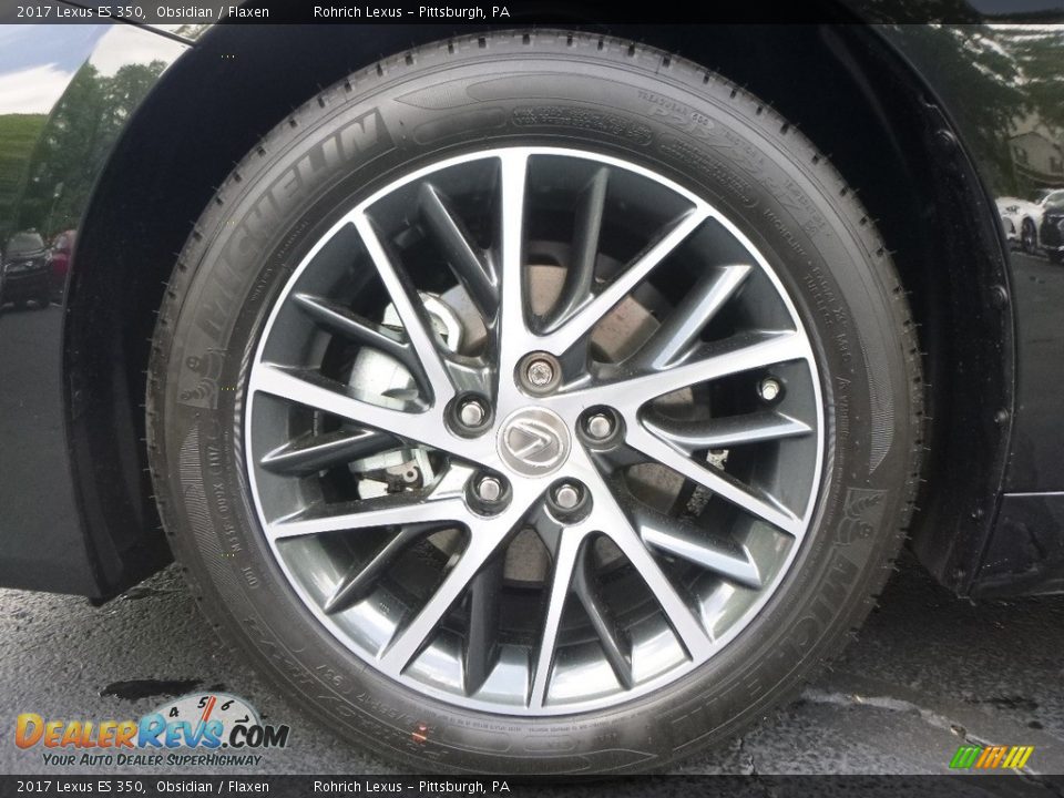 2017 Lexus ES 350 Obsidian / Flaxen Photo #5
