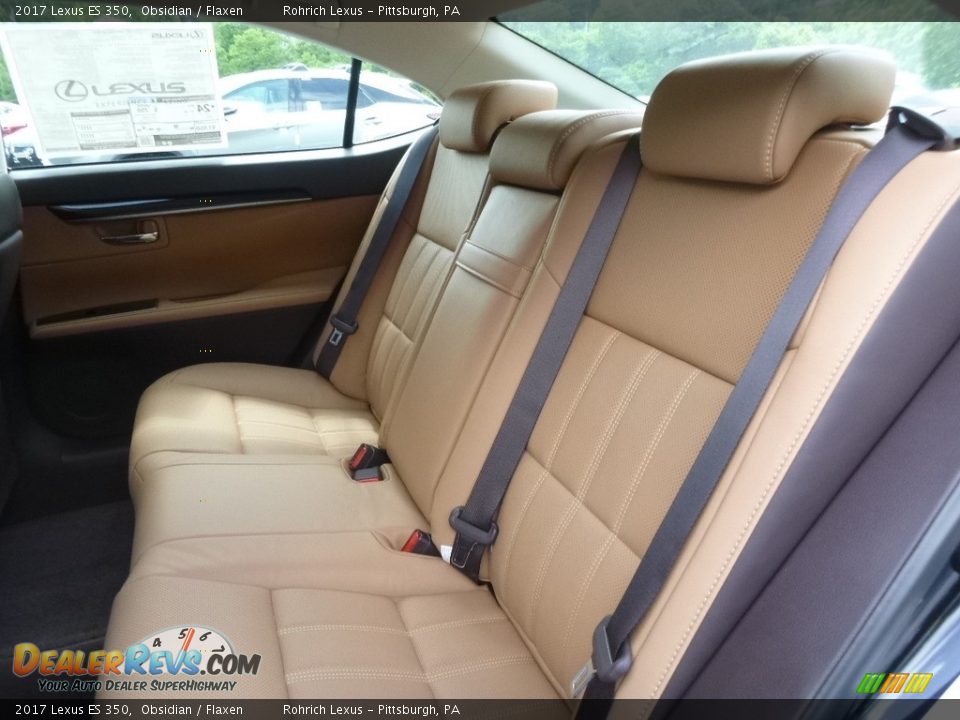 2017 Lexus ES 350 Obsidian / Flaxen Photo #7