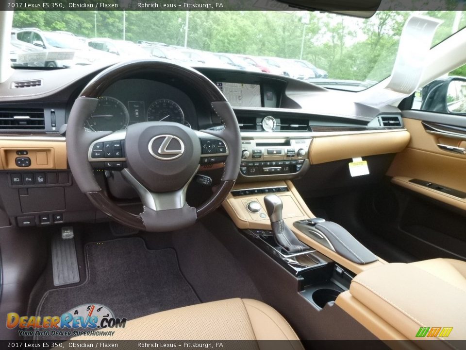 2017 Lexus ES 350 Obsidian / Flaxen Photo #8