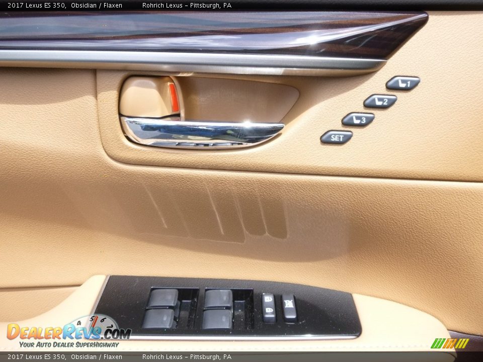 2017 Lexus ES 350 Obsidian / Flaxen Photo #9